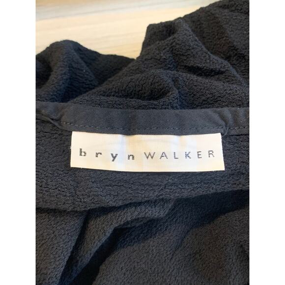 Bryn Walker Women's Side Slit Fleece Tank Top Sleeveless Black Size Small - Picture 3 of 5